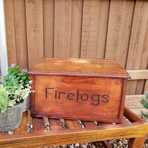 SOLD - Vintage Firelog Box